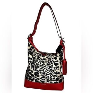 Coach Legacy Ocelot print satchel/shoulder bag